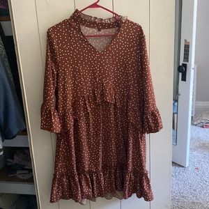 Polka dot dress perfect for Fall